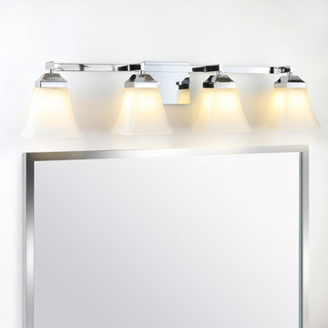 Staunton Iron/Glass Modern Cottage LED Vanity Light